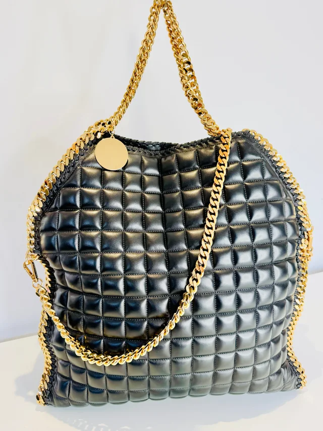 Stella McCartney Falabella Quilted Faux Leather Maxi Tote in Leather from Edit Second Hand
