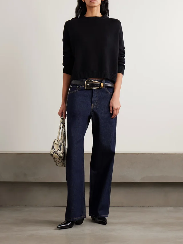 KHAITE Winslow mid-rise wide-leg jeans in Blue, photo 2 of 2 from NET-A-PORTER (Canada)