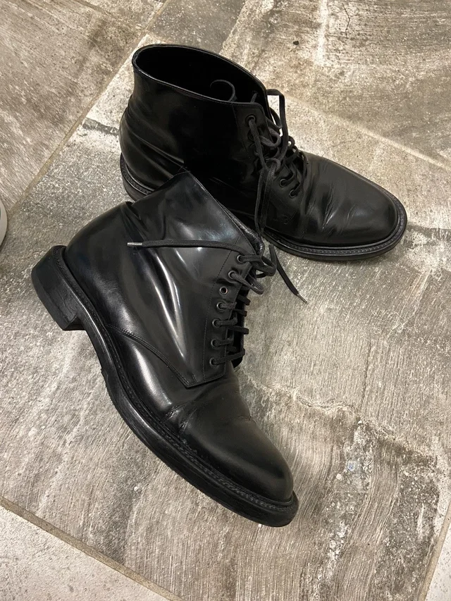 Saint Laurent Combat Boots 42 in black from Grailed