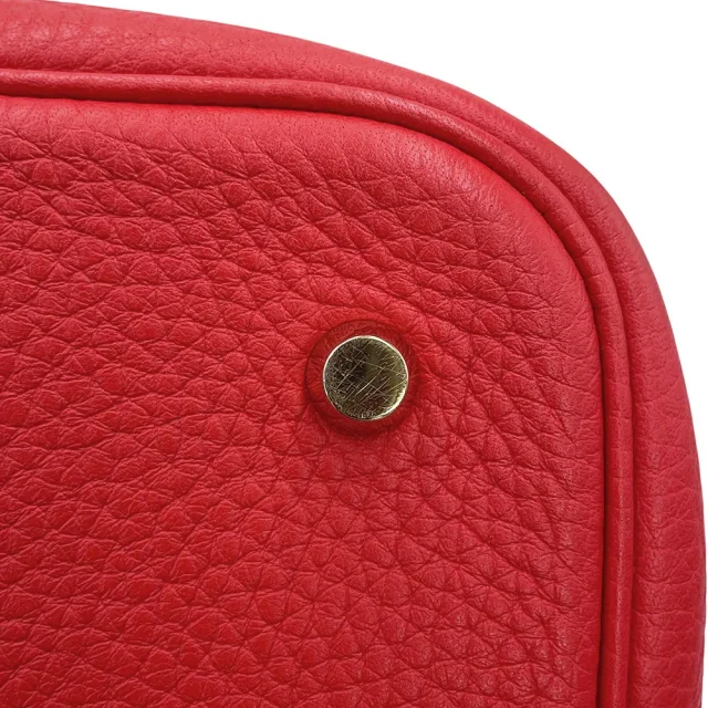 Hermès Picotin Lock Rouge Casaque Taurillon Clemence Size MM in Red Clemence leather from GALLERY RARE, photo 12 of 16