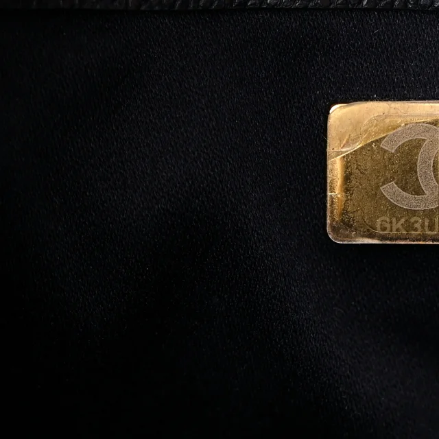 Caviar Quilted Small Chanel 25 Handbag Dark Navy in Navy Caviar leather from FASHIONPHILE, photo 5 of 6