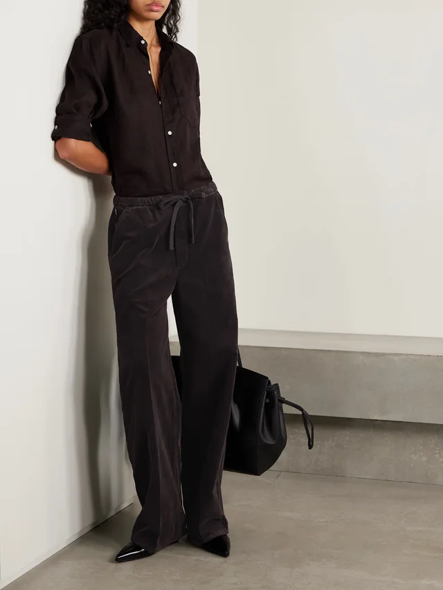 CITIZENS OF HUMANITY Aurora cotton-blend corduroy wide-leg pants in Brown, photo 2 of 2 from NET-A-PORTER (Canada)
