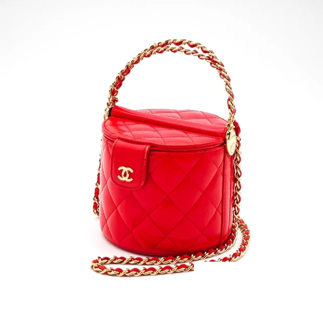 Chanel Quilted Vanity 2-Way Shoulder Bag in Leather from The Reluxe