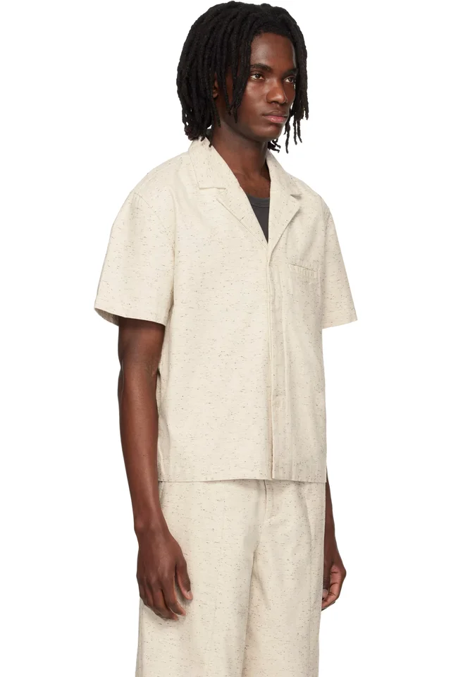 Entire Studios Off-White Strand Shirt, photo 2 of 4 from SSENSE