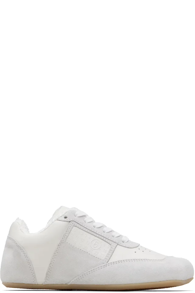 MM6 Maison Margiela White Anatomic Sneakers from SSENSE, photo 1 of 1
