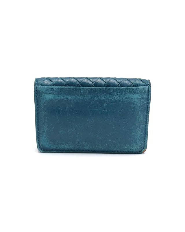 Bottega Veneta Intrecciato Flap Card Holder in Woven leather from A Retro Tale, photo 2 of 6