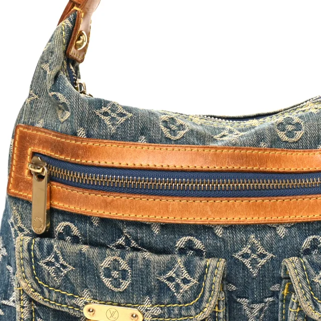 Louis Vuitton Monogram Denim Baggy PM Blue in Blue Denim from FASHIONPHILE, photo 11 of 12