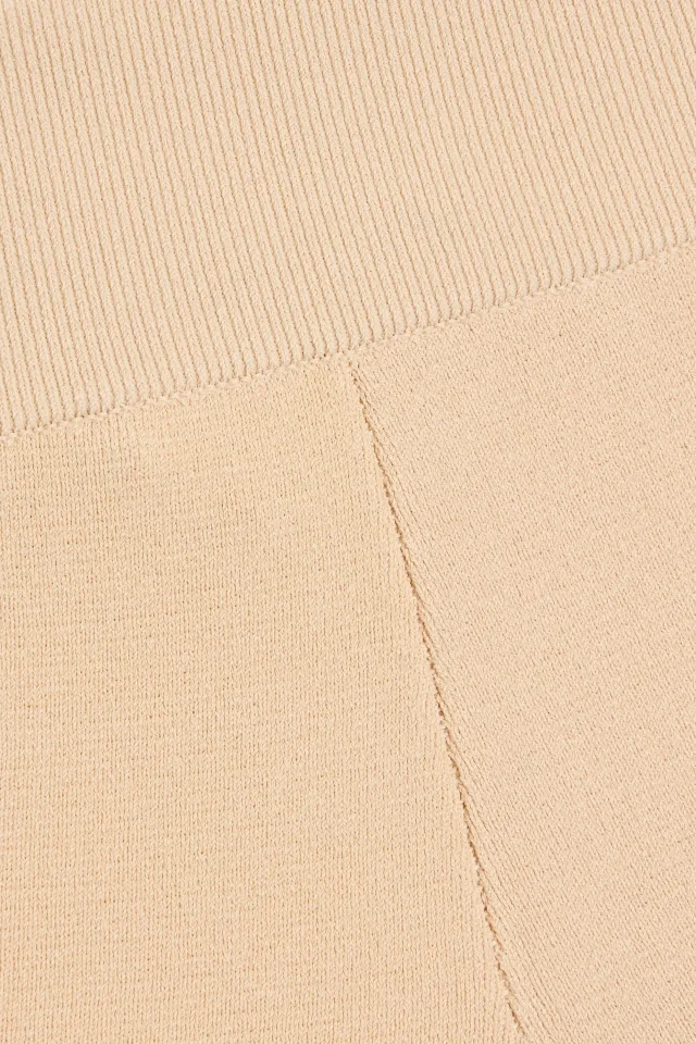 Stella McCartney Stretch-Knit Flared Pants in Beige, photo 3 of 3 from THE OUTNET
