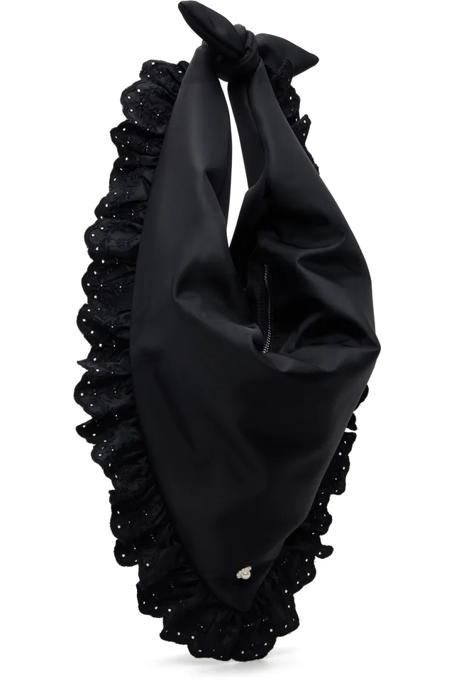 Simone Rocha Black Pillowcase Satchel Bag, photo 2 of 4 from SSENSE