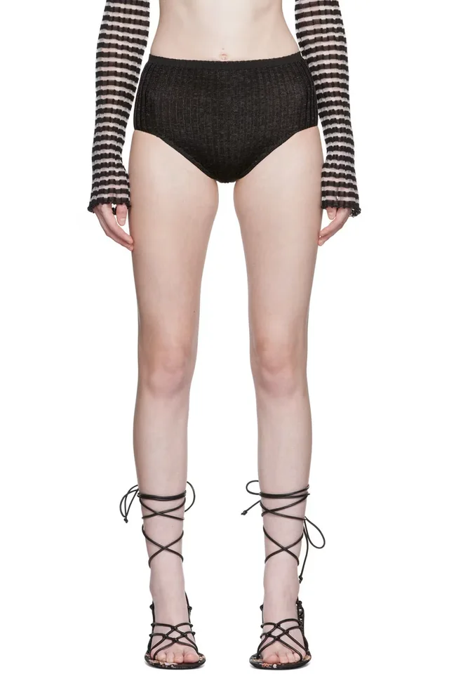 A. ROEGE HOVE Black Emma Briefs, image 1 of 1 from SSENSE