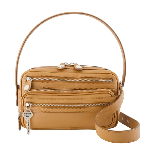 Acne Studios Shoulder Bag — Brown Calfskin in Brown Calfskin from HEWI
