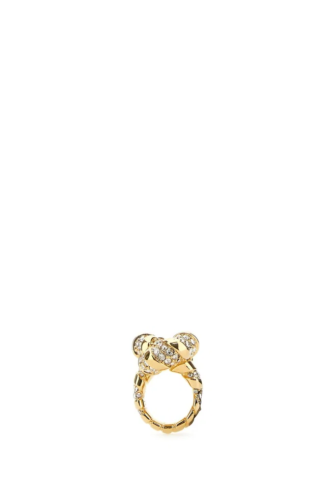 Lanvin Crystal Ring — Gold -plated Metal Rings in Gold from HEWI