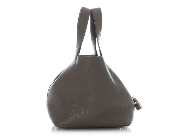 Hermès Etoupe Clémence Picotin 22 in Taupe Clemence leather from Ann's Fabulous Finds, photo 4 of 10