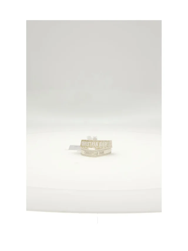 Dior Woven Cotton Bracelet — Gold Bracelets in Gold Woven leather from HEWI, photo 2 of 2