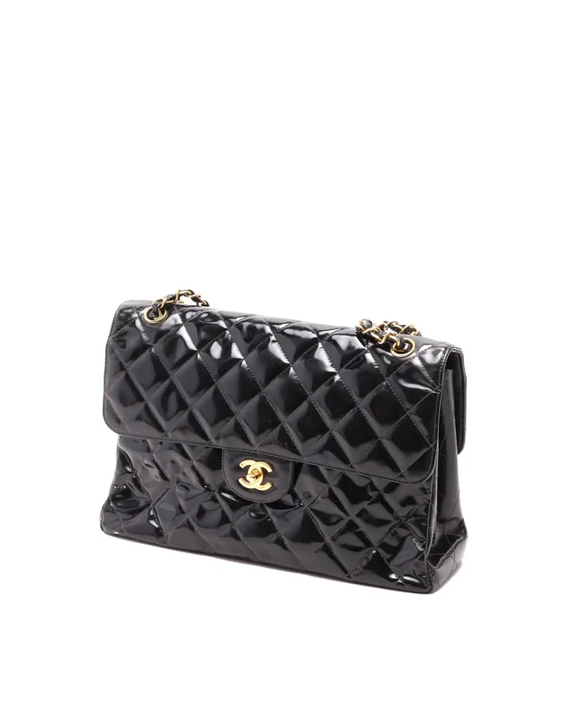 Chanel Double Face Jumbo Flap Bag in Patent leather from A Retro Tale, photo 2 of 13