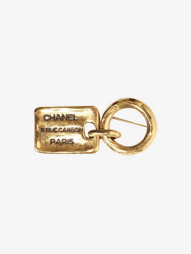 Chanel Gold 31 rue cambon brooch in Gold from Sign of the Times