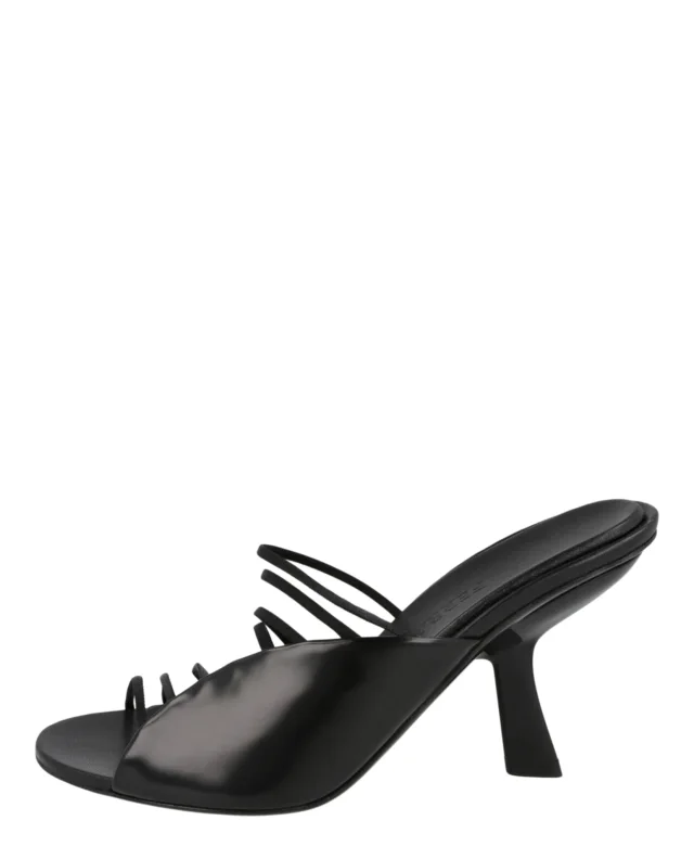 Salvatore Ferragamo Altaire Strappy Mules in black, photo 6 of 6 from ShopSimon