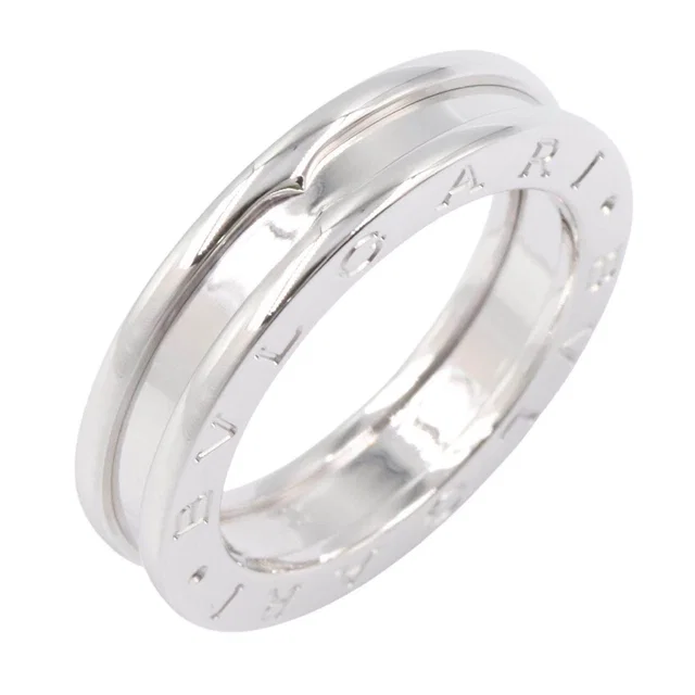 Bvlgari B-zero1 Au750 White Gold Ring Size 53 in White from LuxUness