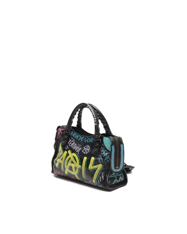 Balenciaga Classic Mini City Graffiti Bag in Leather from A Retro Tale, photo 3 of 7