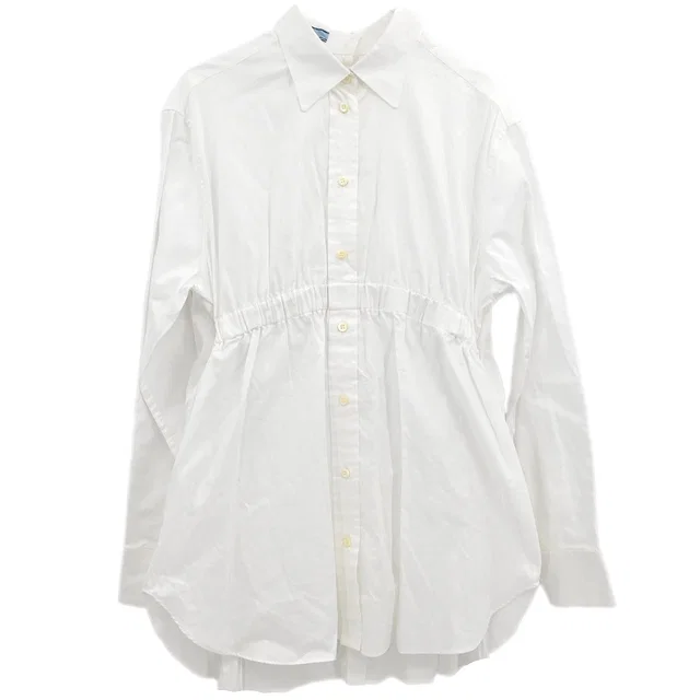 Prada 2018 Blouse Shirt White #38 in White from AMORE Vintage Tokyo