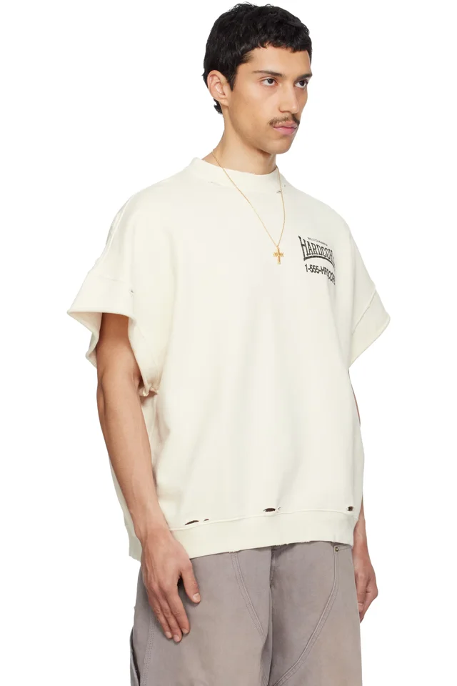 WILLY CHAVARRIA Off-White 'Hardcore' Muscle T-shirt, photo 2 of 4 from SSENSE