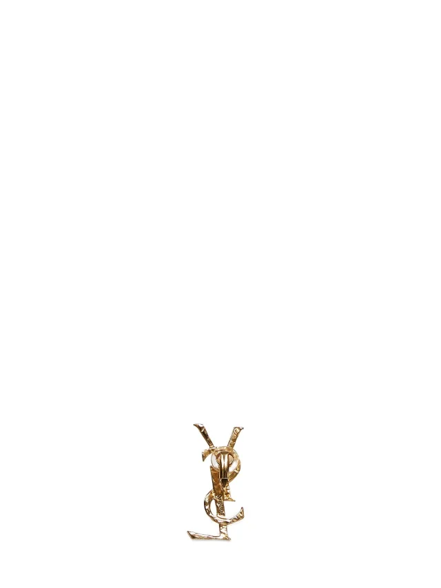 Saint Laurent Cassandre Earring — Gold Brass Earrings in Gold from HEWI, photo 2 of 2