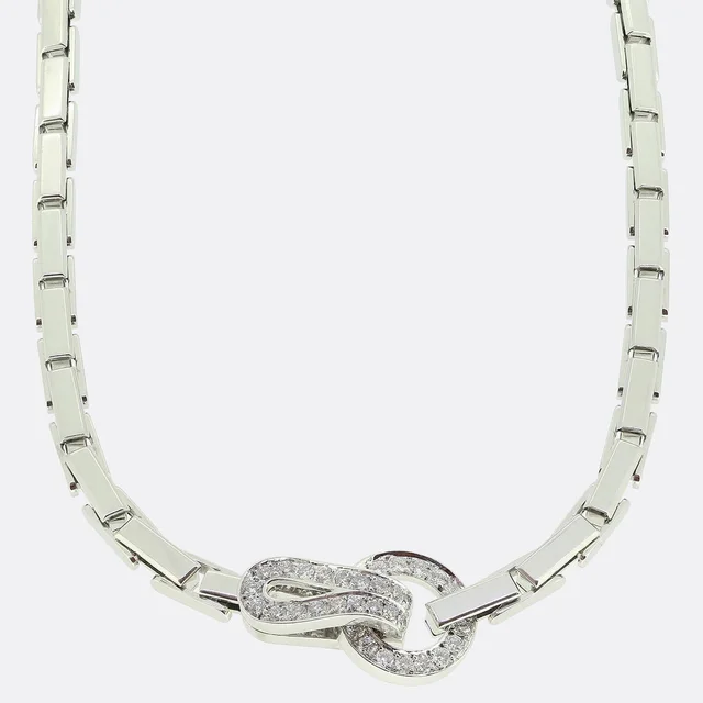 Cartier Agrafe Diamond Necklace from The Vintage Jeweller