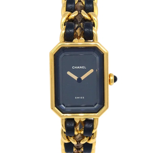 Chanel Premiere Watch Gold #L in Gold Leather from AMORE Vintage Tokyo
