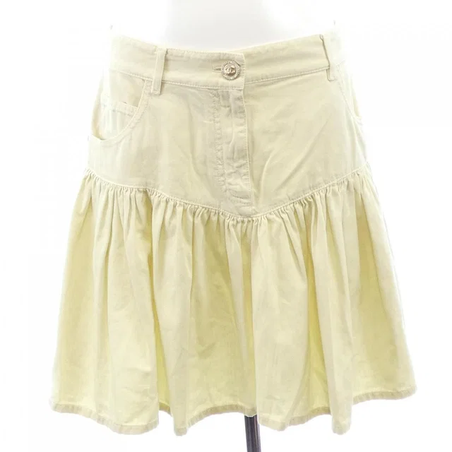 Chanel Skirt Beige in Beige from The Reluxe