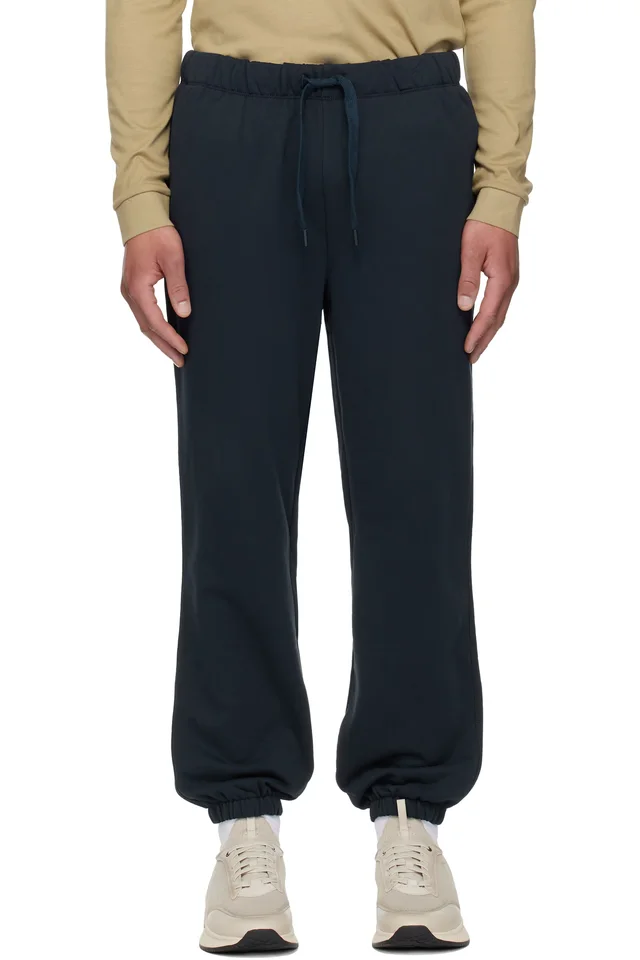 Navy Drawstring Sweatpants, image 1 of 1 from SSENSE