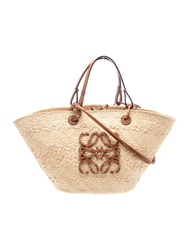 Loewe Raffia Anagram Large 2023 in Raffia from The RealReal