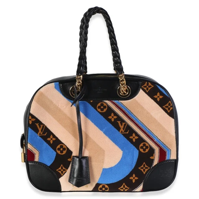 Louis Vuitton Black Multicolor Tuffetage Vanity Bowling Bag in Black Coated canvas from myGemma