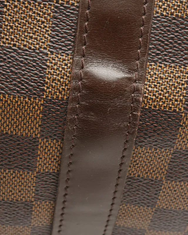 Louis Vuitton Damier Ebene Keepall 50 Weekend Bag in Brown Coated canvas from A Retro Tale, photo 9 of 14