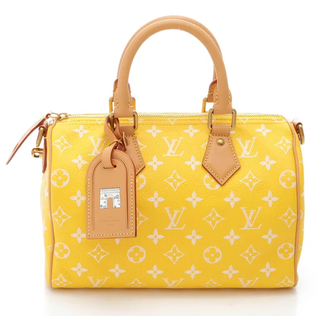 Louis Vuitton Speedy Bandouliere 25 P9 Monogram Lambskin Jauneuma Shoulder Bag in Lambskin from The Reluxe