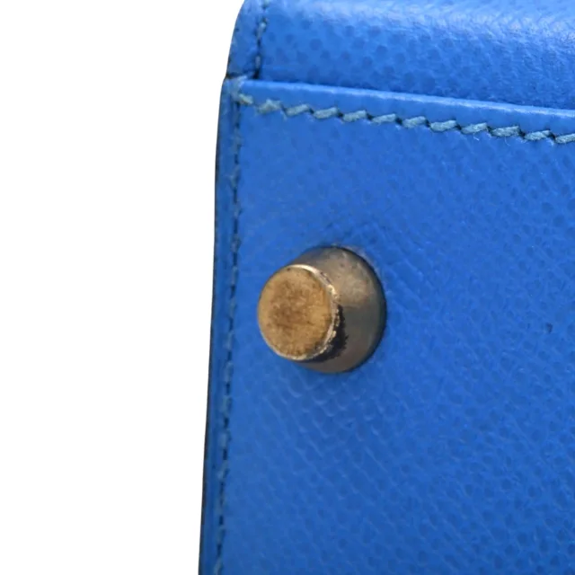 Hermès 1995 Kelly 32 Bleu France/Bleu Indigo in Blue from VINTAGE QOO TOKYO, photo 14 of 18
