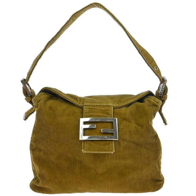 Fendi Brown Cotton Handbag in Brown from AMORE Vintage Tokyo