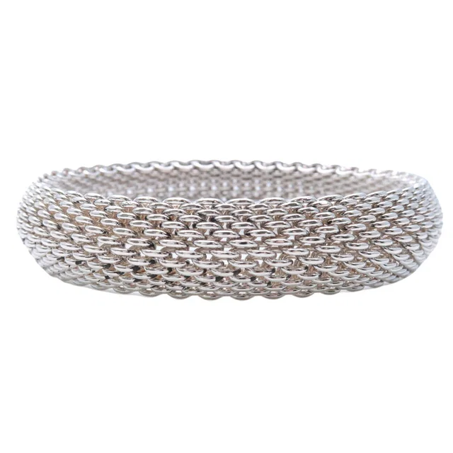 Somerset Bangle Bracelet SV925 Silver 925 Silver Used F/S | Tiffany&Co. | Buy at in Silver from Truefacet