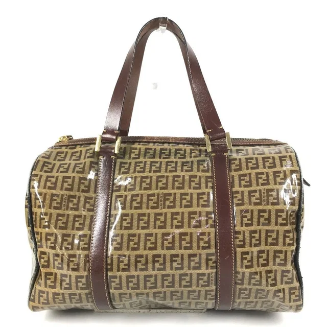 Fendi Handbag Zucca Logo Zucchino Brown in Brown Coated canvas from The Reluxe