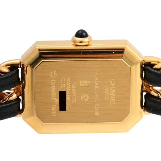 Chanel Première S H0001 Quartz Black/Gold in Black from VINTAGE QOO TOKYO, photo 7 of 9