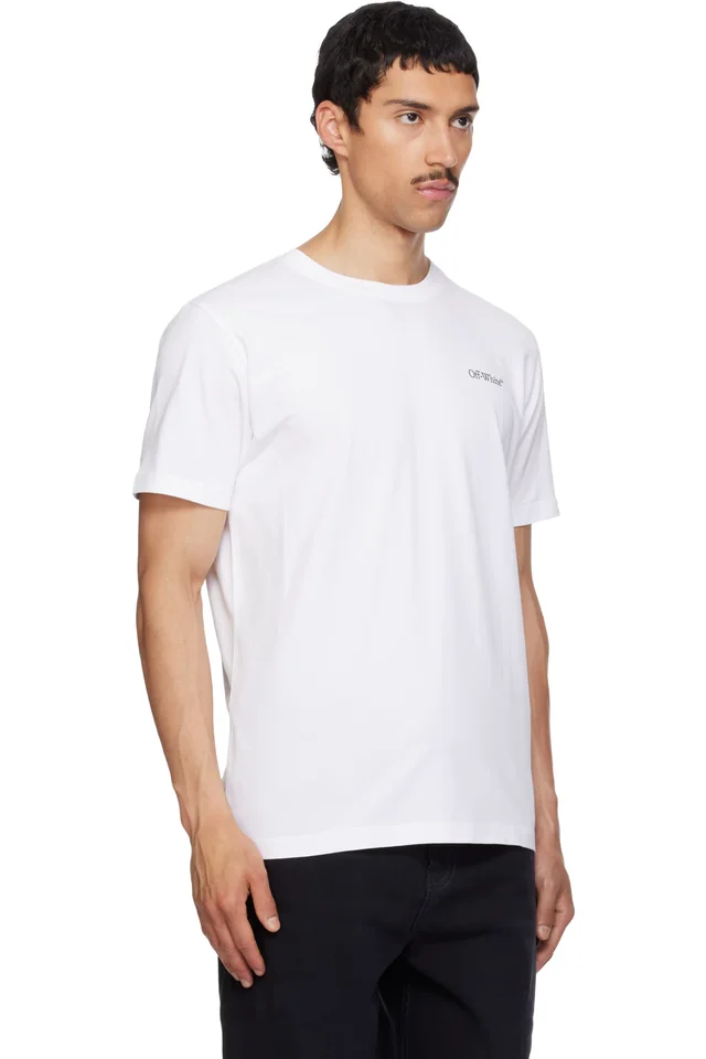 Off-White White Metal Arrow Slim T-shirt, photo 2 of 4 from SSENSE