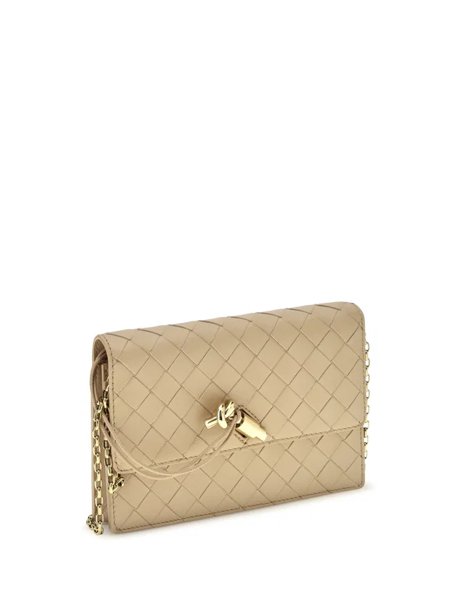 Bottega Veneta Crossbody Bag — Beige Lamb Leather in Beige Lambskin from HEWI