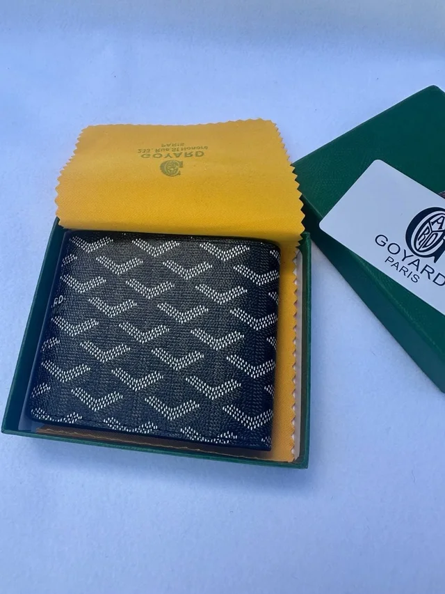 Goyard Saint Pierre Goyardine Coated Canvas Bifold Wallet in black Coated canvas from Poshmark