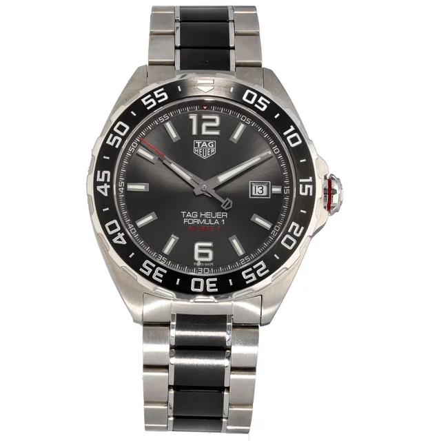 TAG Heuer Formula 1 WAZ2011 43mm Stainless Steel Watch in Ceramic from H&T