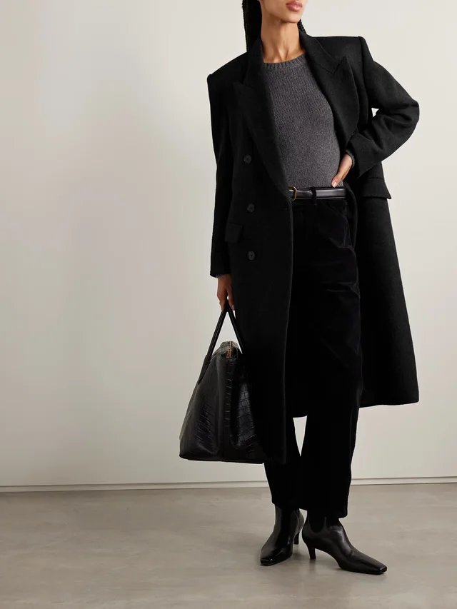 NILI LOTAN Edmont double-breasted wool coat in Grey, photo 2 of 2 from NET-A-PORTER (Canada)