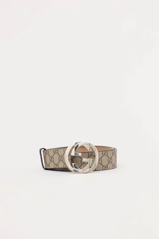 Gucci GG Supreme Belt in Coated canvas from VSP Consignment
