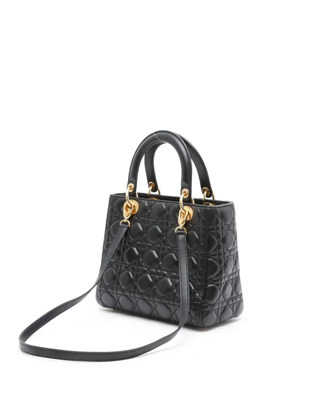 Medium Lady Dior Bag in Leather from A Retro Tale, photo 3 of 9