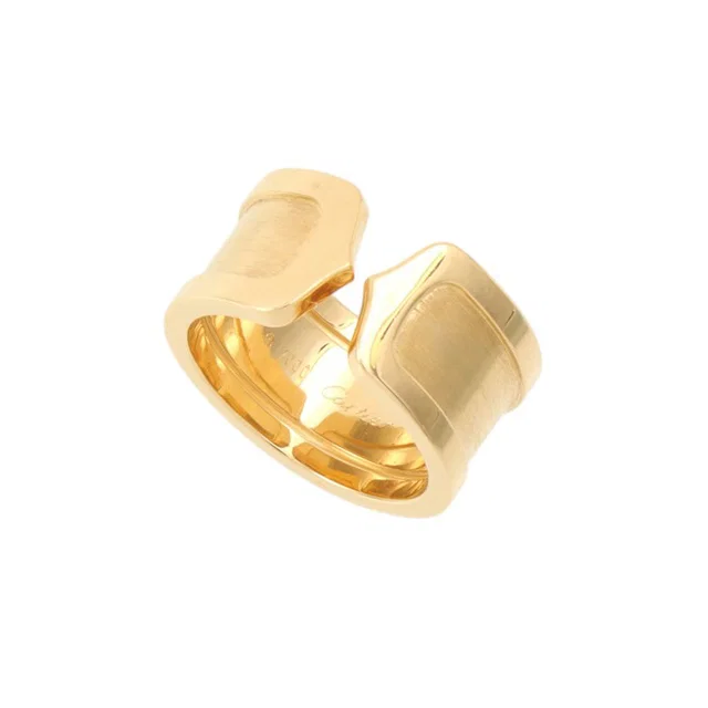 Cartier 18K 2C Ring #51 Gold in Gold from VINTAGE QOO TOKYO