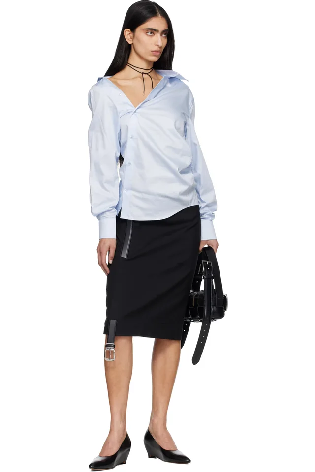 HODAKOVA Black Buckle Baguette Bag, photo 4 of 4 from SSENSE