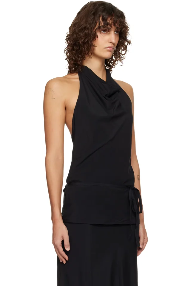 Belle Anna Black Faie Top, photo 2 of 4 from SSENSE