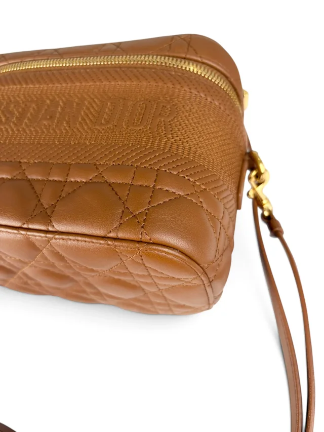 Dior Brown Lambskin Cannage Small Vanity in Brown Lambskin from Season 2 Consign, photo 8 of 9